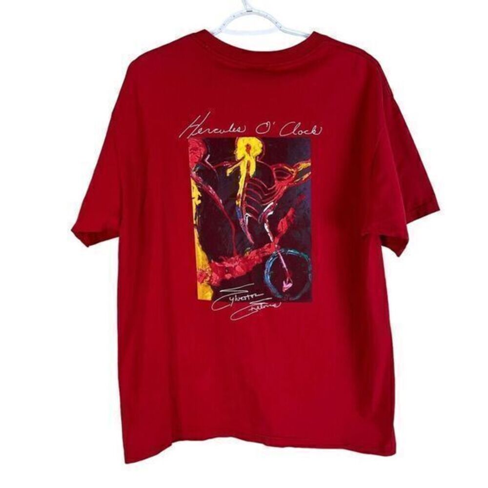 Vtg Planet Hollywood Sylvester Stallone Hercules O' Clock Celebrity Ed T Shirt L